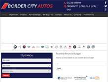 Tablet Screenshot of bordercityautos.co.uk